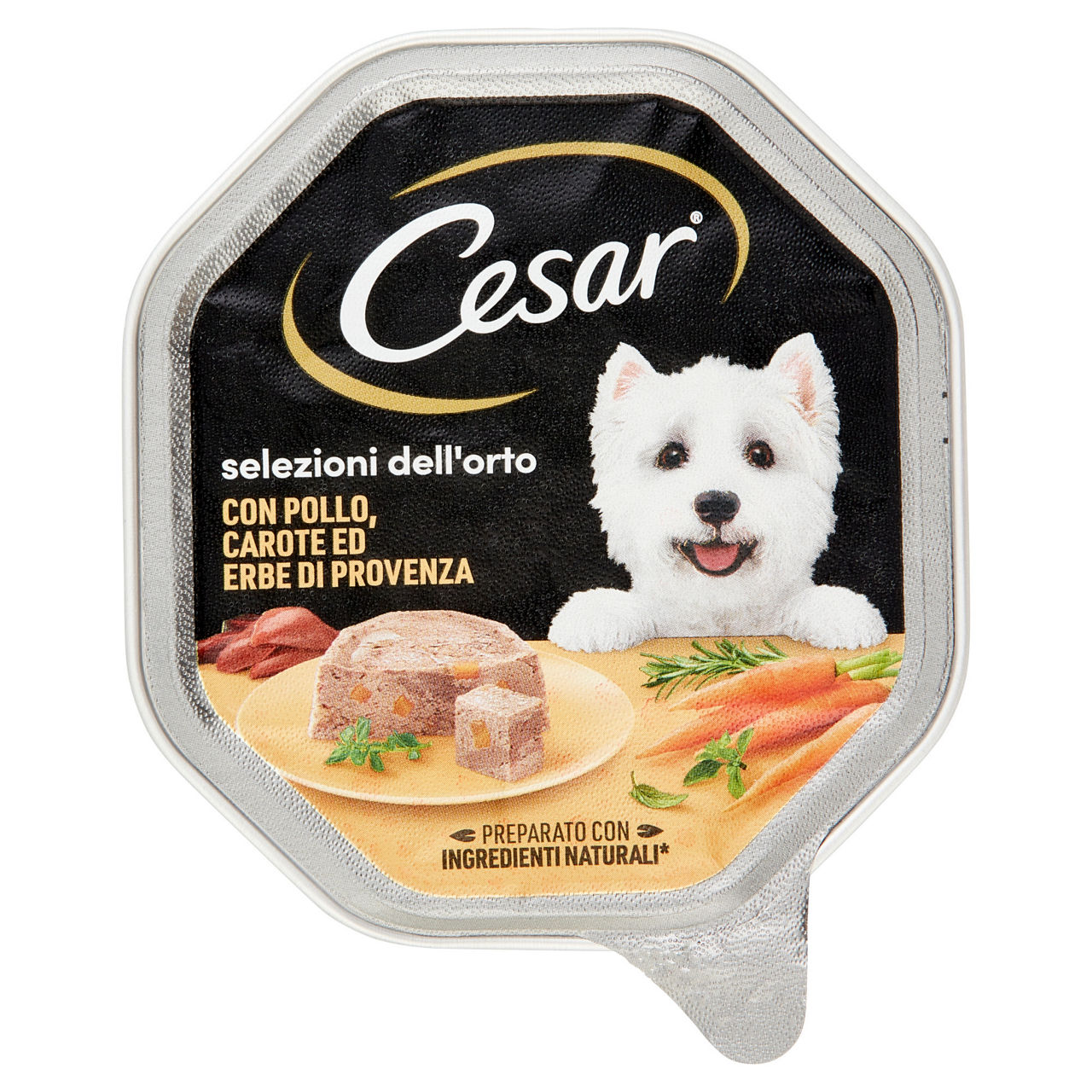 Umido per cani patè con pollo carote ed erbe 150 gr