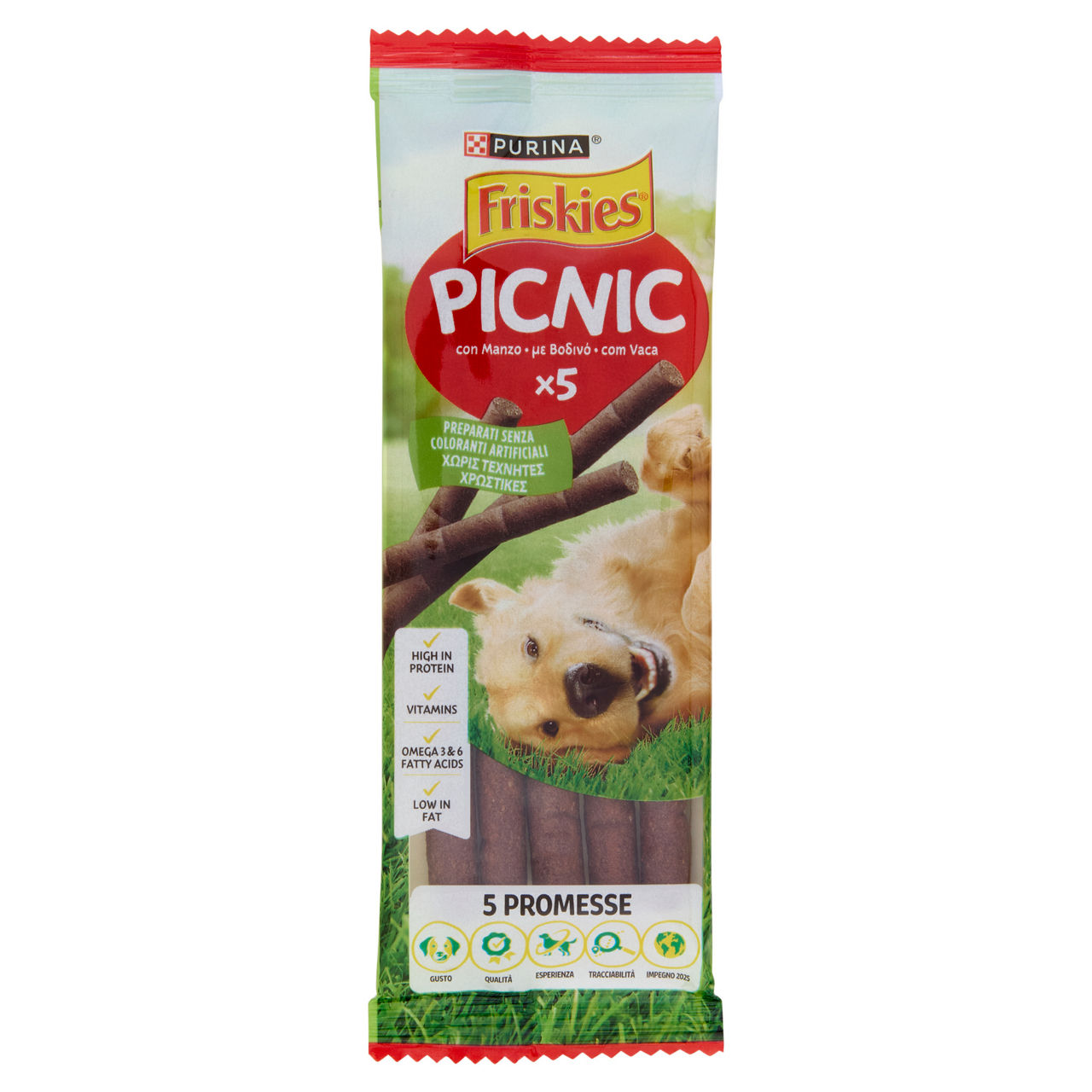 Picnic friskies manzo busta pz.5 g 42