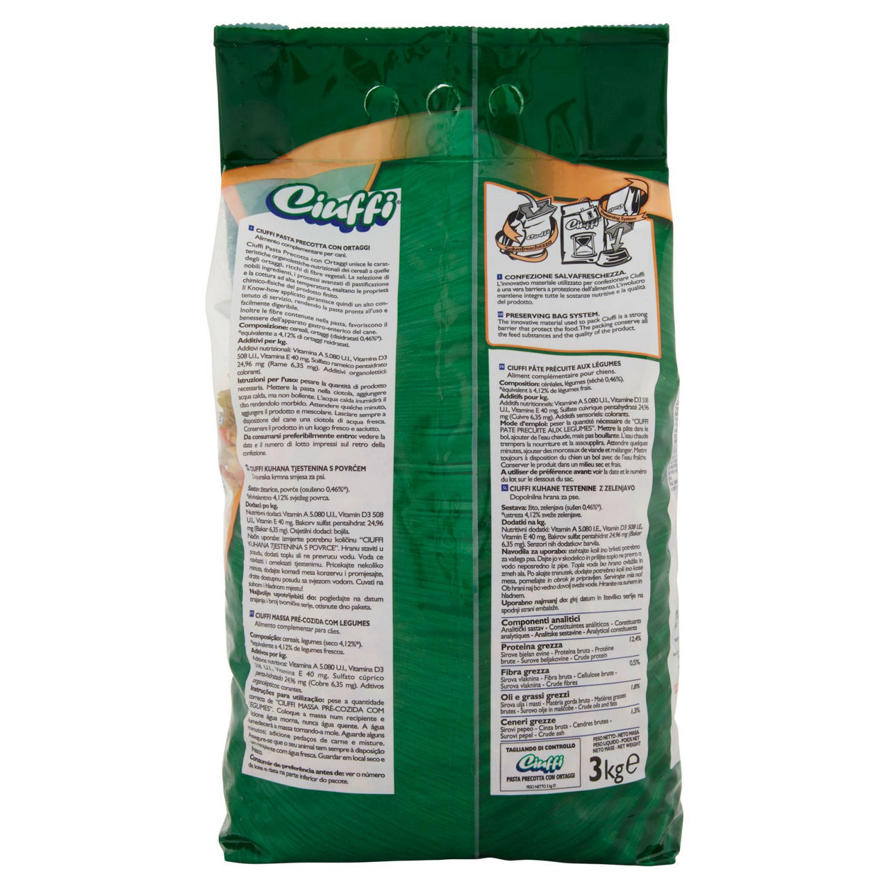 Pasta precotta ciuffi alle verdure sacco kg.3 - Immagine 21