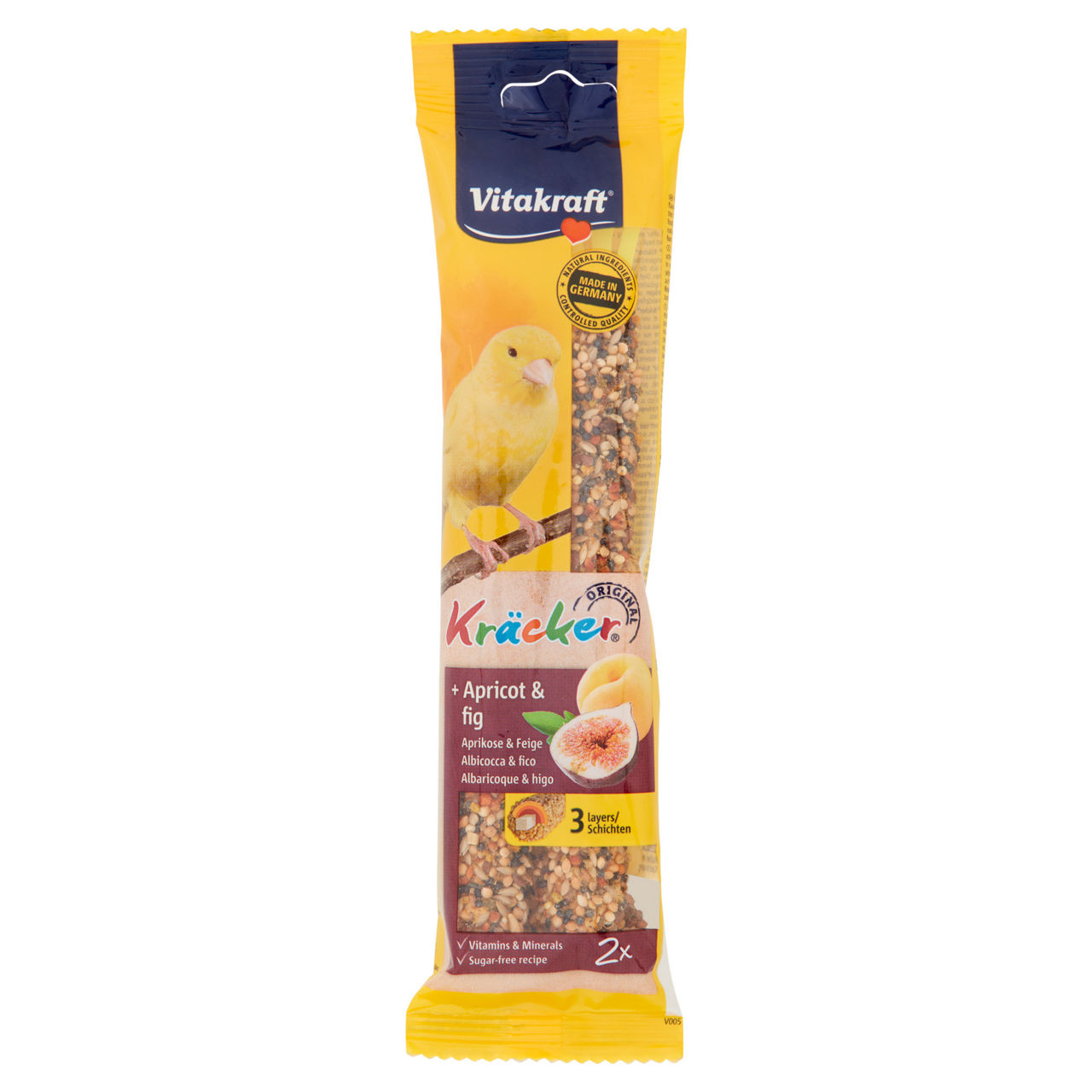 Kracker per canarini alla frutta vitakraft busta gr.60 - Immagine 01
