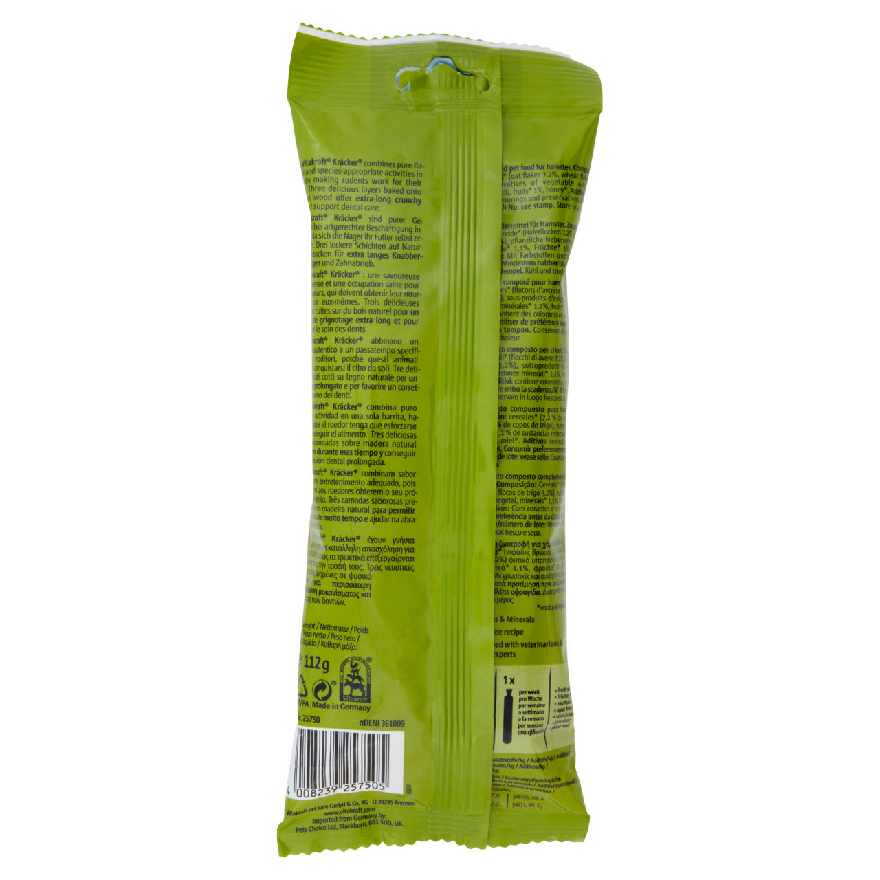 Kracker per roditori alla frutta vitakraf busta gr. 112 - Immagine 11