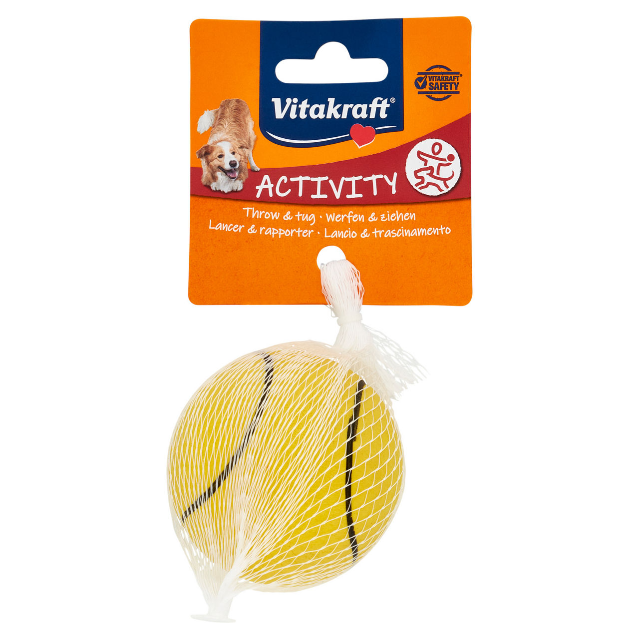 Gioco per cani palla in gomma football 1 pz