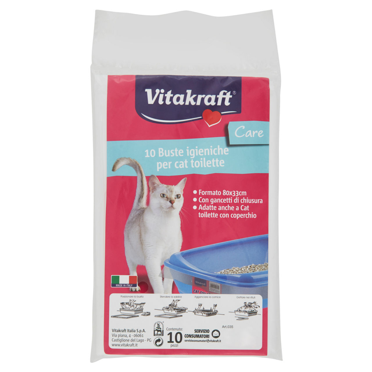 Buste igieniche per lettiera vitakraft