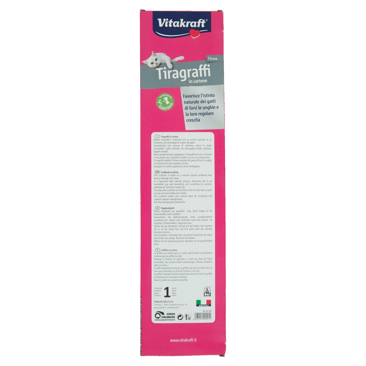 Tiragraffi per gatto in cartone scatola pz.1 - Immagine 21