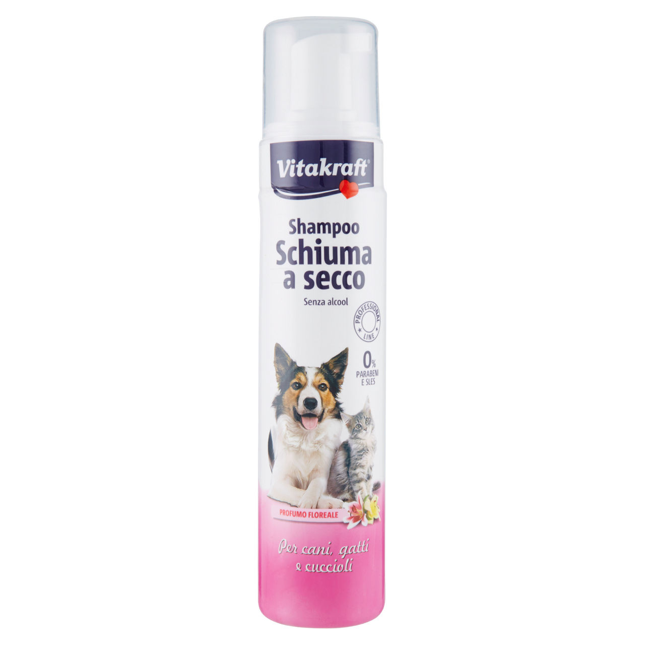 Shampoo a secco per cani gatti e cuccioli 200 ml