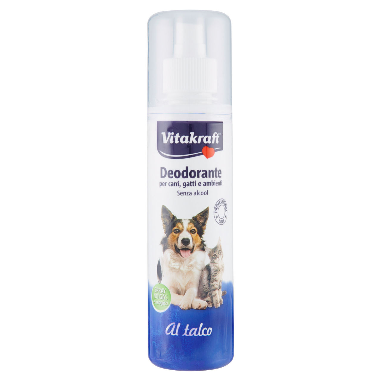 Deodorante spray per gatti al talco flacone 250 ml