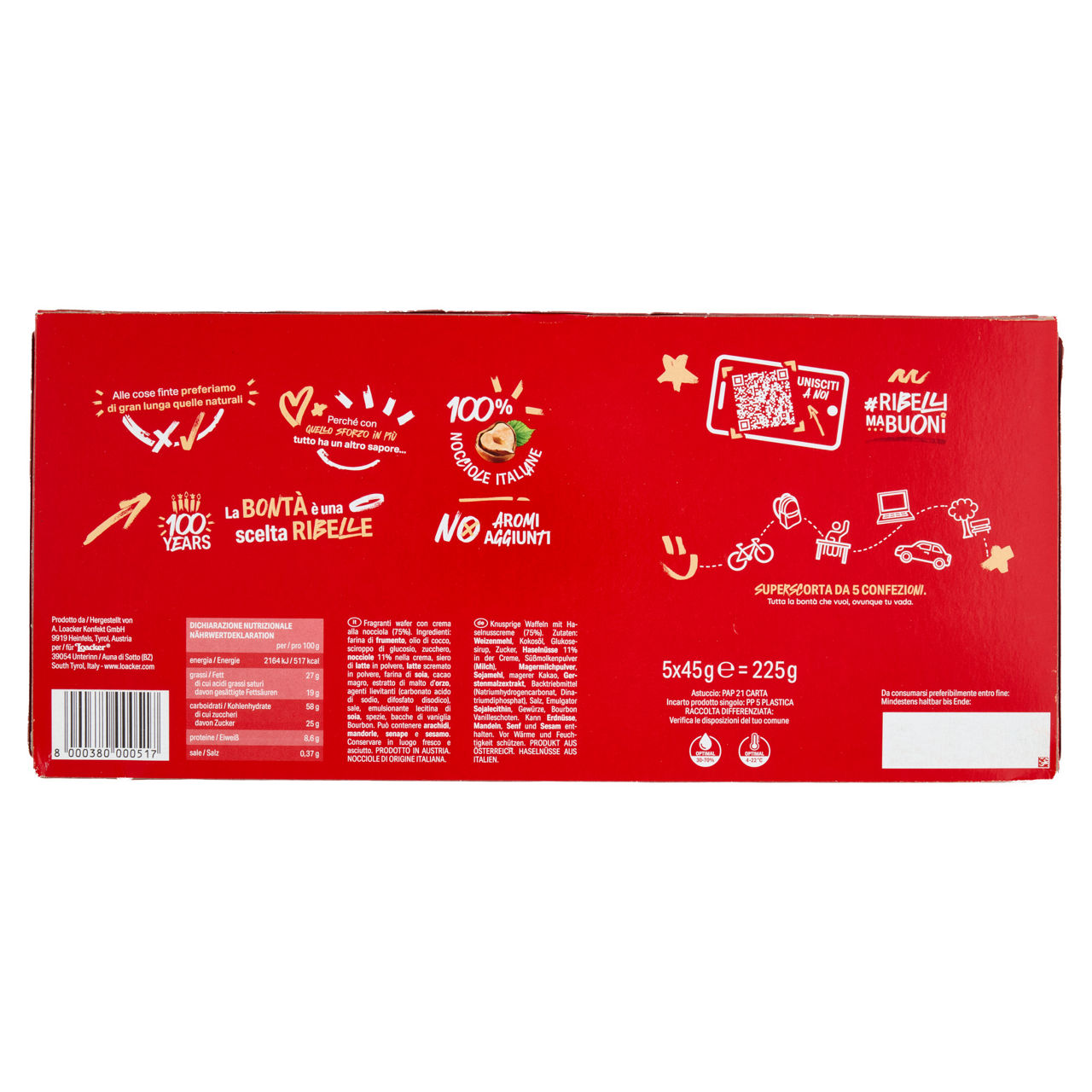 Wafer con crema alla nocciola 5 pz x 45 gr - Immagine 31