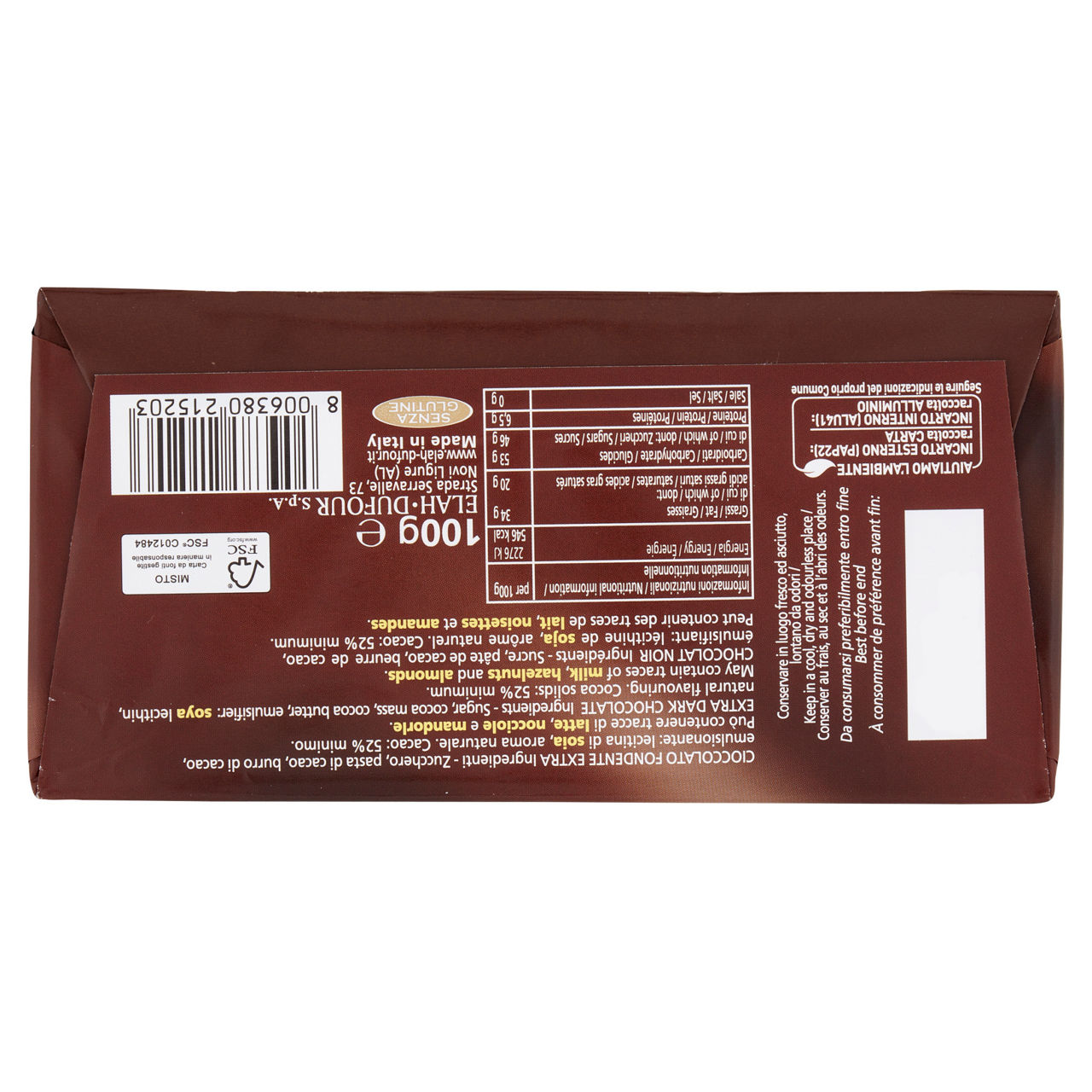 Tavoletta di cioccolato fondente extra 100 gr - Immagine 51