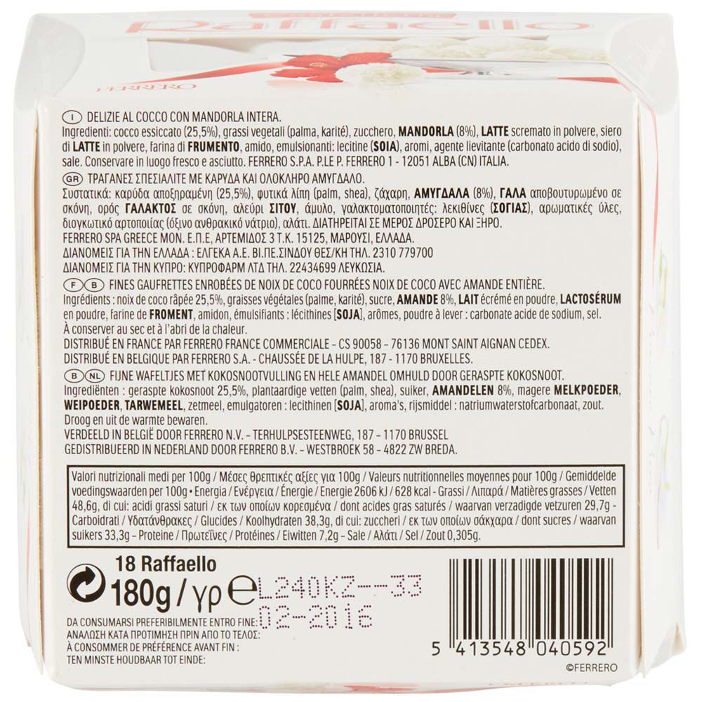 Cioccolatini al cocco con mandorla intera 180 gr - Immagine 51