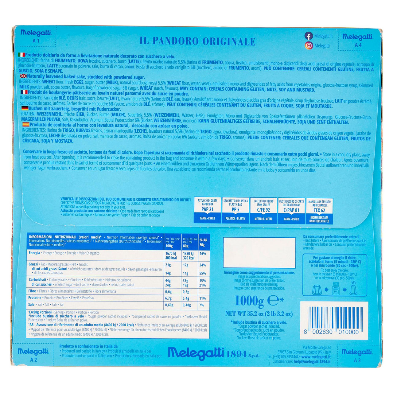 Pandoro tradizionale 1 kg - Immagine 21
