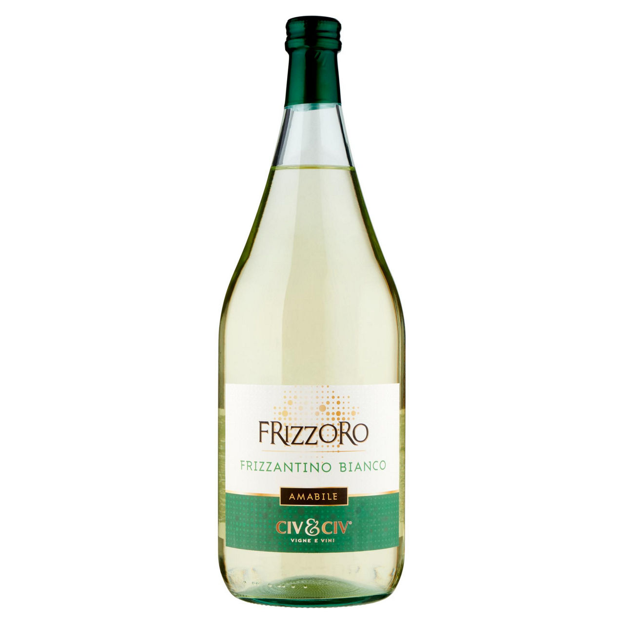 Vino bianco frizzantino Frizzoro amabile 1,5 lt - Immagine 01