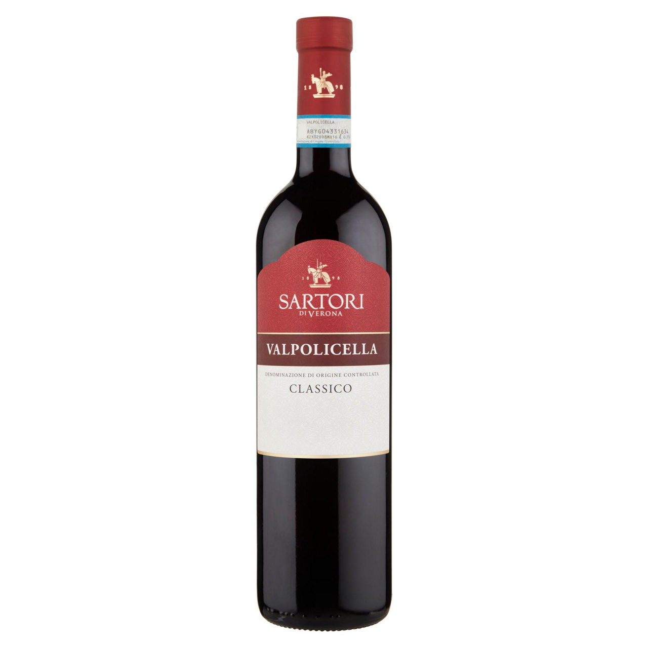Vino rosso Valpolicella classico DOC 750 ml