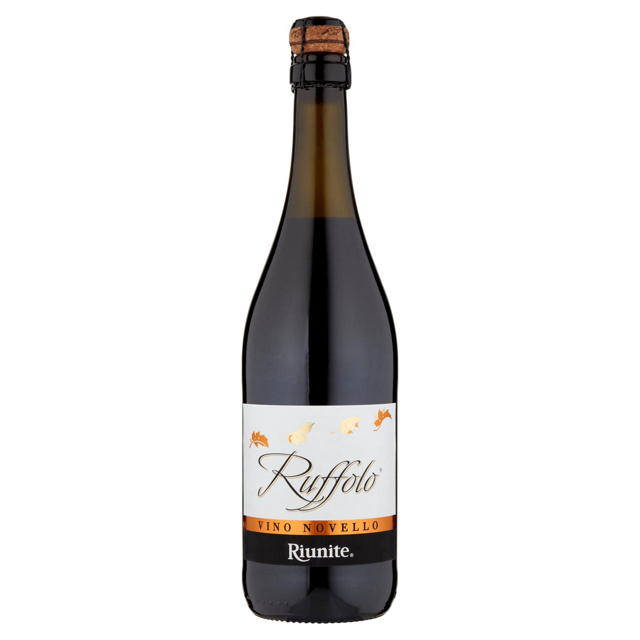 Vino rosso novello di lambrusco frizzante igt ruffolo 750 ml - Immagine 01