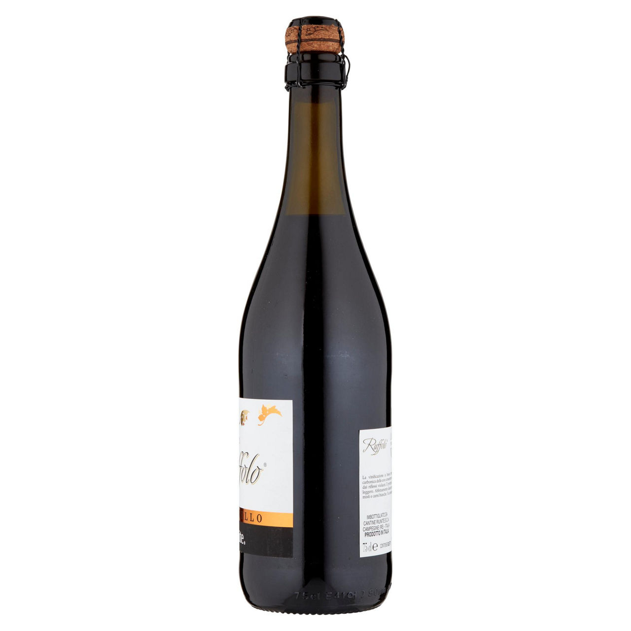 Vino rosso novello di lambrusco frizzante igt ruffolo 750 ml - Immagine 11