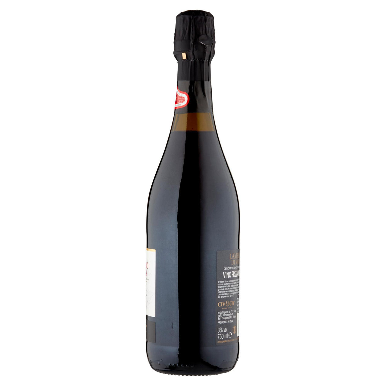 Vino rosso frizzante Lambrusco di Modena DOC Amabile 750 ml - Immagine 51