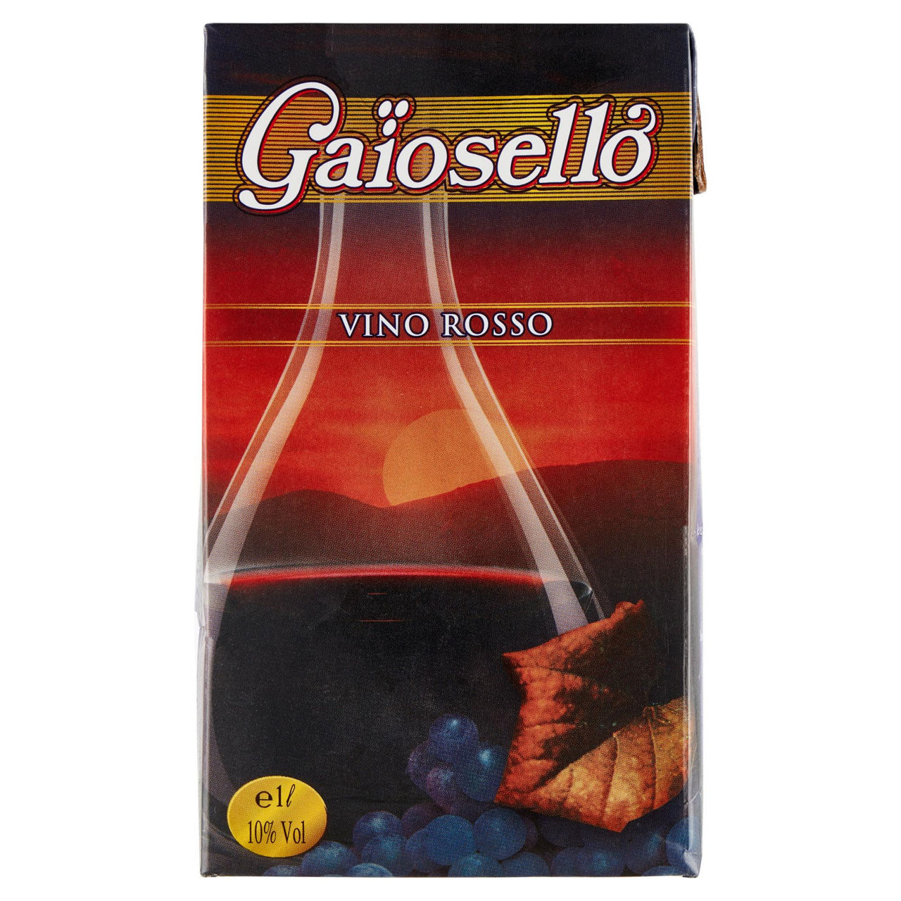 Vino rosso in brick 1 lt - Immagine 01