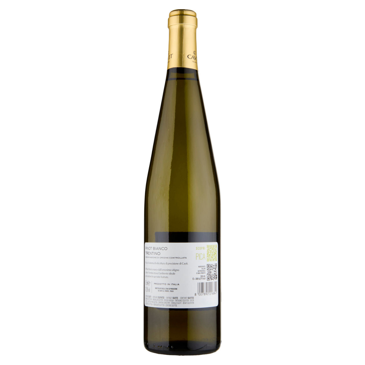 Vino bianco Pinot Bianco Trentino DOC Mastri Vernacoli 750 ml - Immagine 21