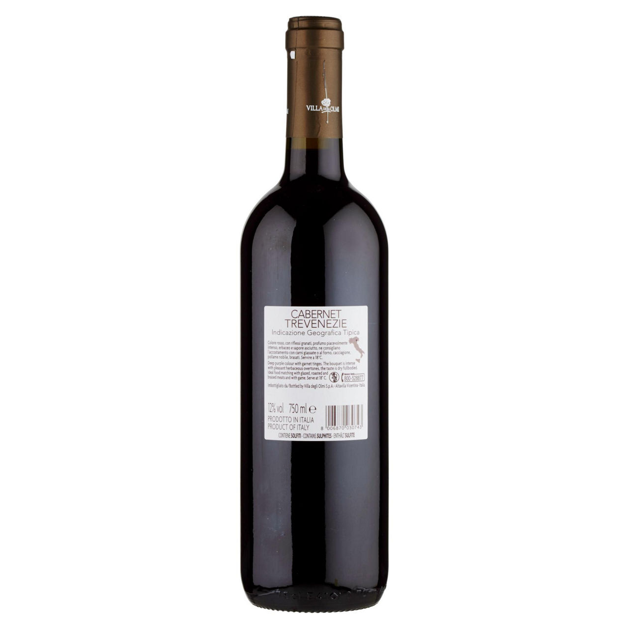 Vino rosso Cabernet Trevenezie IGT 750 ml - Immagine 11
