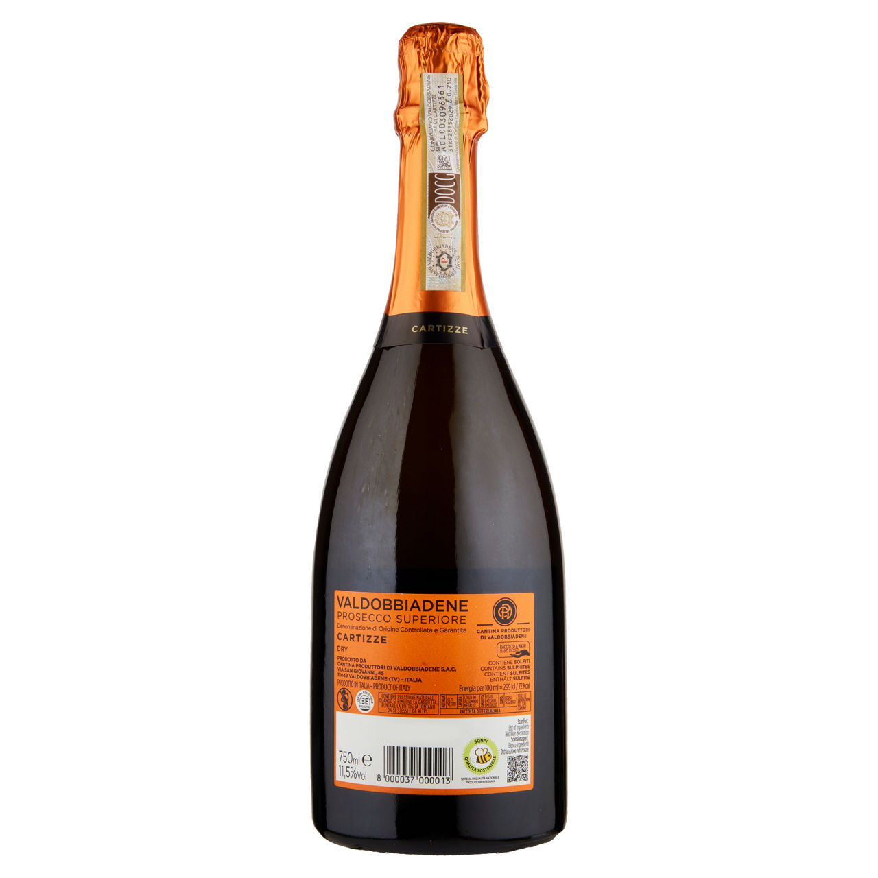 Spumante Prosecco superiore di Cartizze DOCG dry scudo rame 750 ml - Immagine 11