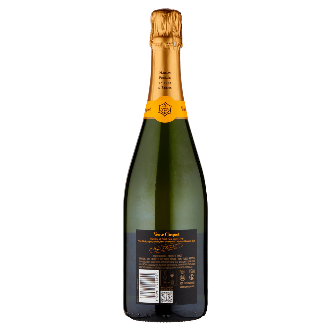 CHAMPAGNE VEUVE CLICQUOT BRUT YELLOW LABEL ML 750 - Immagine 21