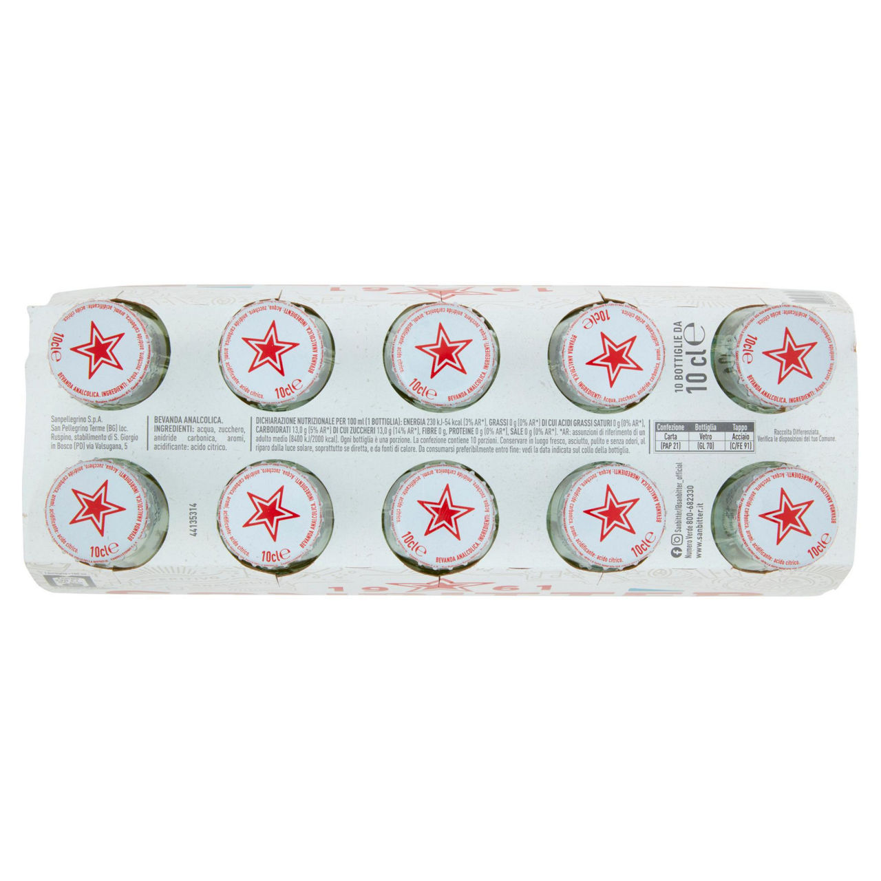 Aperitivo analcolico bianco dry san pellegrino 10 pz x 100 ml - Immagine 21