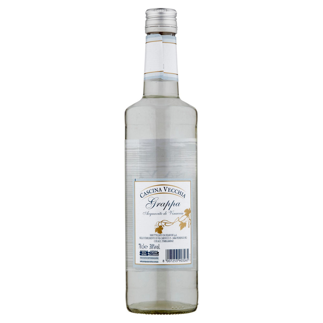 Grappa cascina vecchia 38 gradi bottiglia ml 700 - Immagine 11