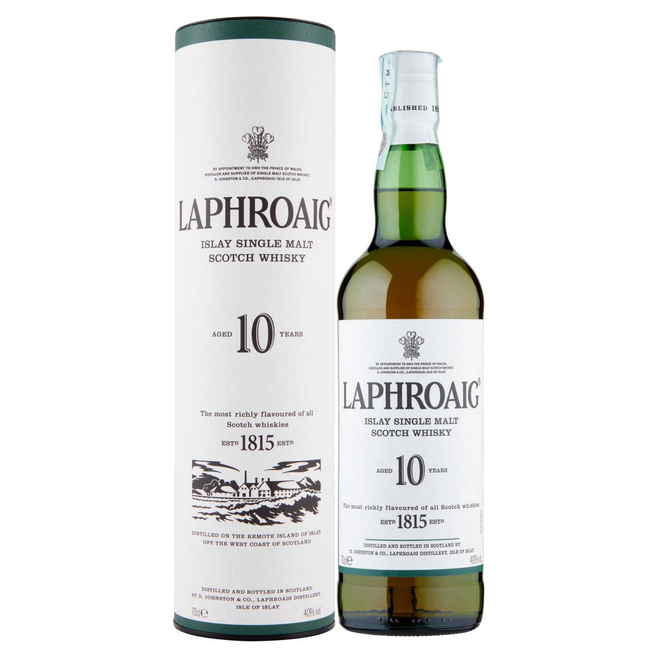 WHISKY LAPHROAIG 10 Y.O. 40 GRADI ASTUCCIO ML.700 - Immagine 01