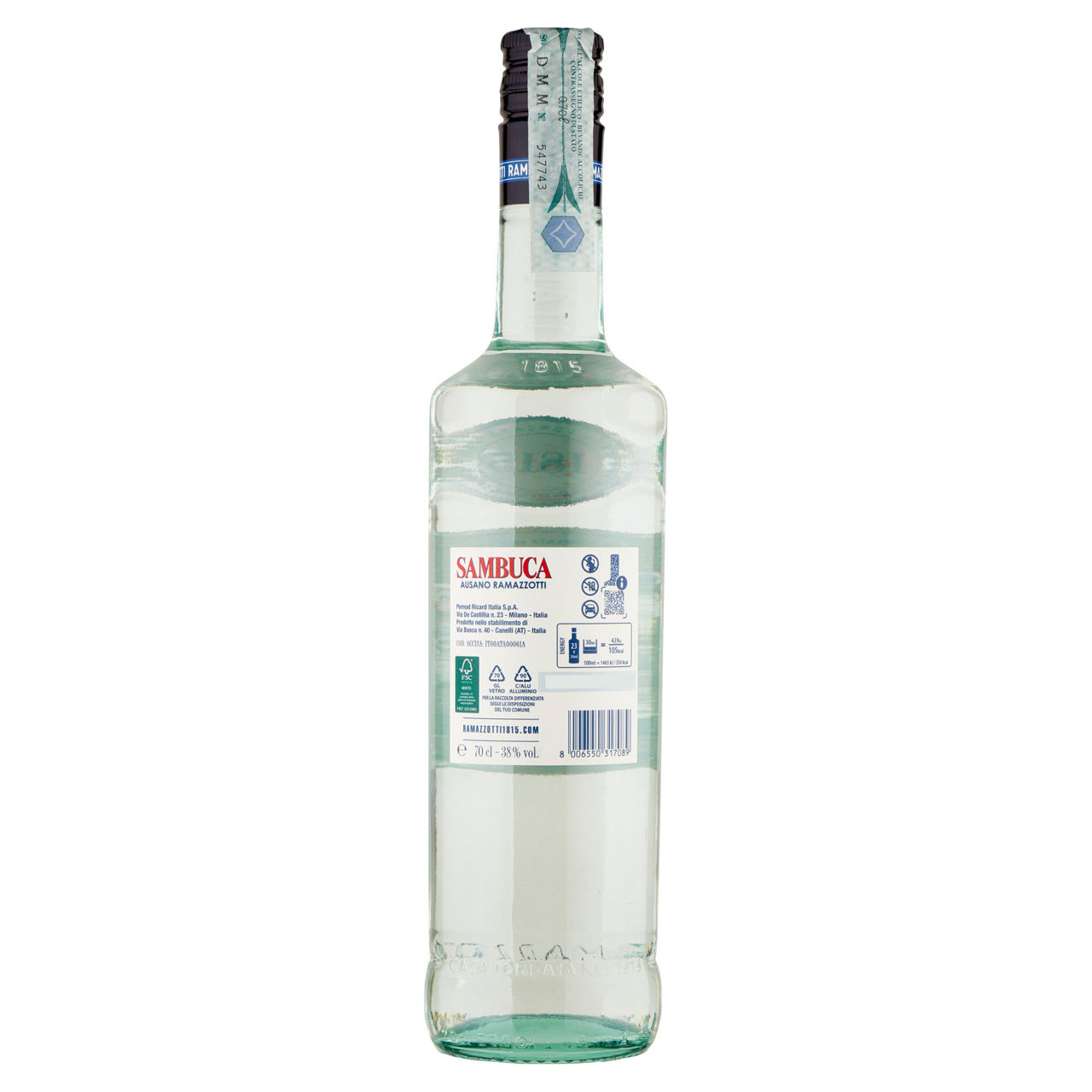 Sambuca ramazzotti 38 gradi bottiglia ml. 700 - Immagine 51