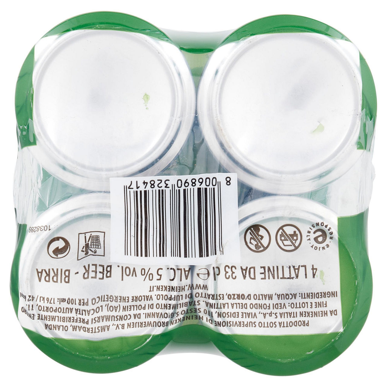 Birra heineken 5 gradi lattina cluster ml 330 x 4 - Immagine 11