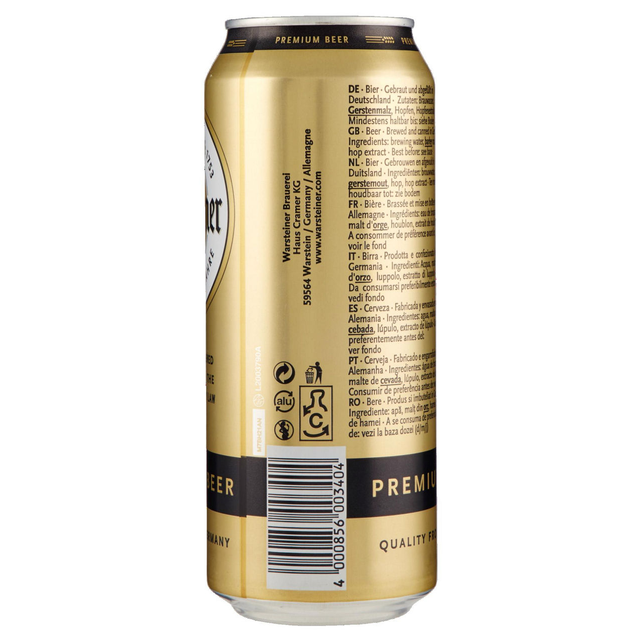 BIRRA WARSTEINER PREMIUM LATTINA 4,8 GRADI ML.500 - Immagine 41