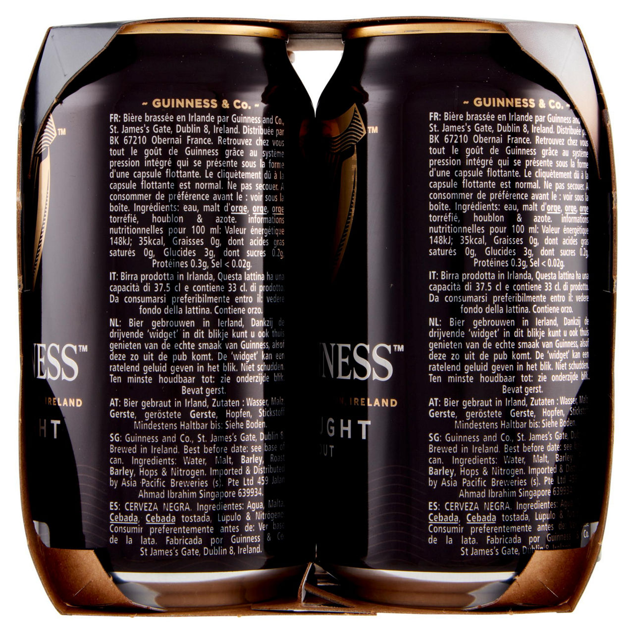 Birra guinness draught 4,2 gradi  lattina ml. 330x4 - Immagine 31