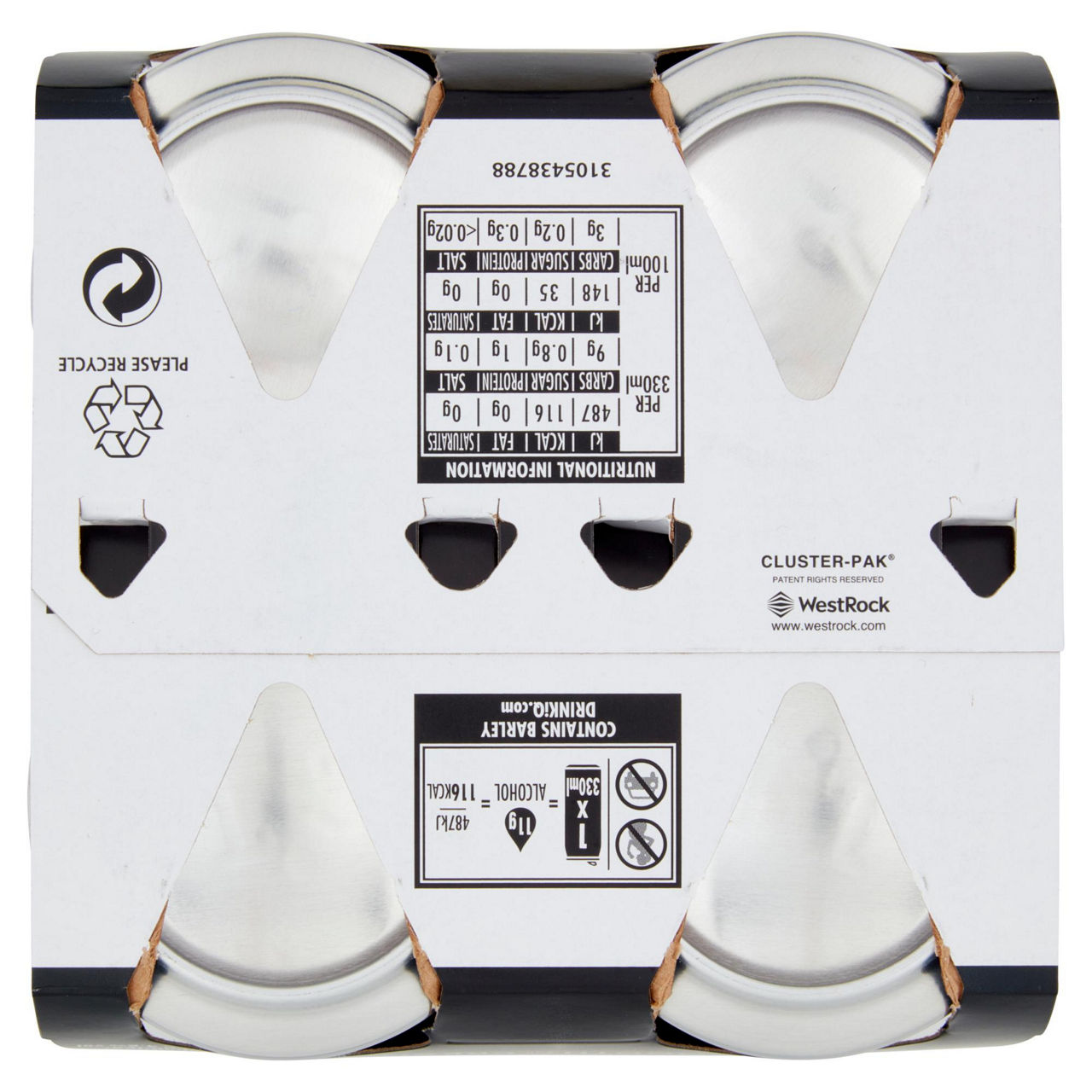 Birra guinness draught 4,2 gradi  lattina ml. 330x4 - Immagine 21
