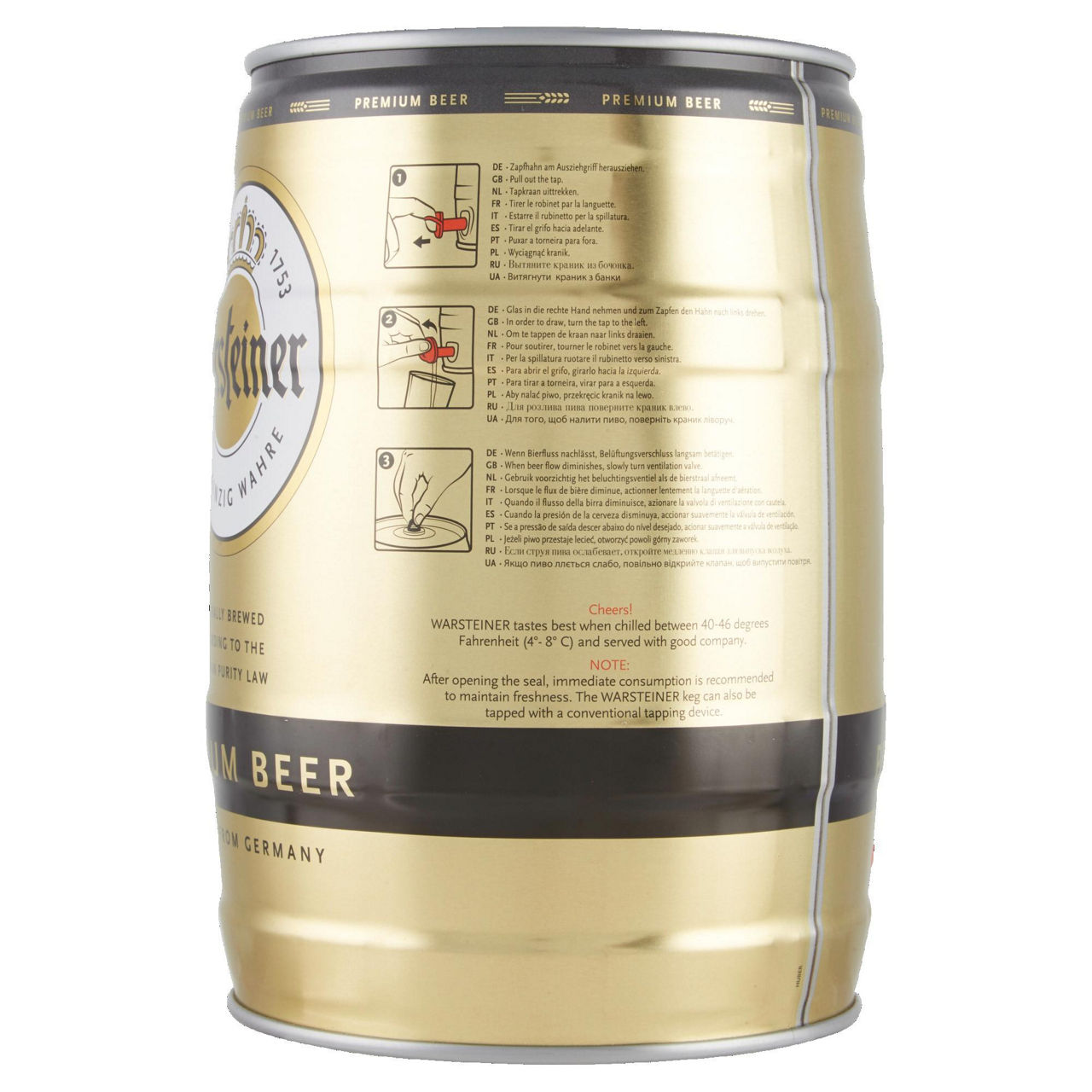 Birra warsteiner  gradi 4,8 fustino  lt.5 - Immagine 51