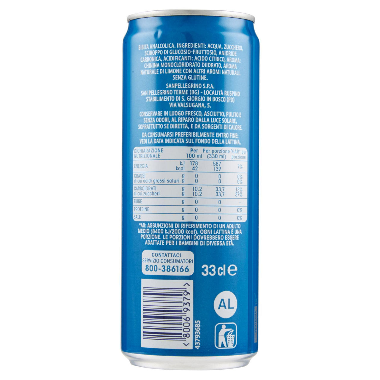 Acqua tonica brillante in lattina 330 ml - Immagine 51