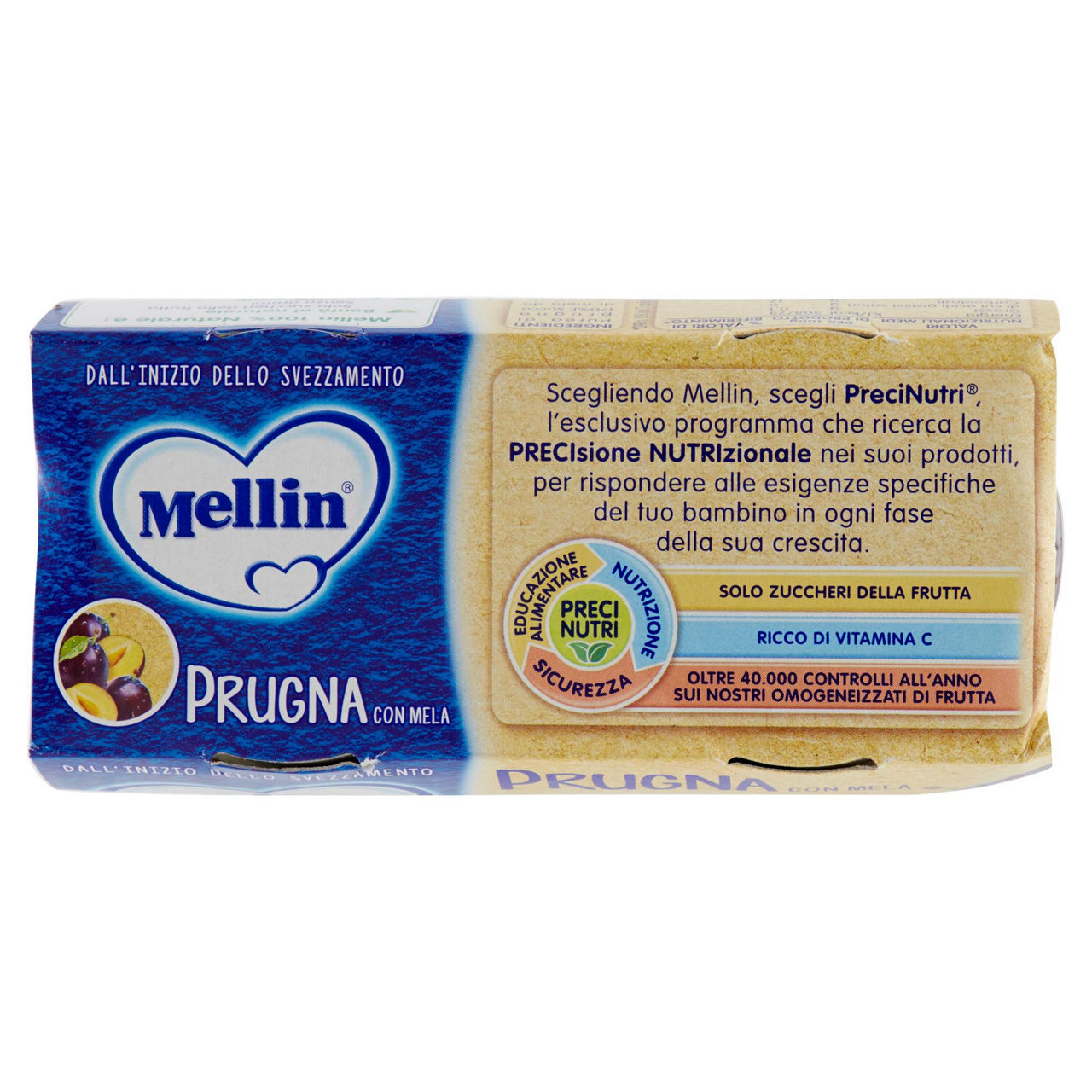 Omogeneizzato di prugna con mela 2 pz x 100 gr - Immagine 31