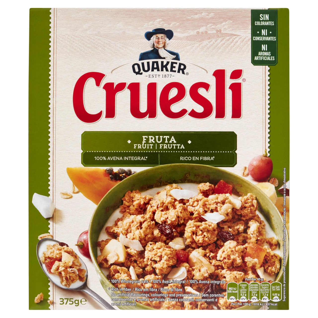 Granola con frutta a pezzi 375 gr - Immagine 01