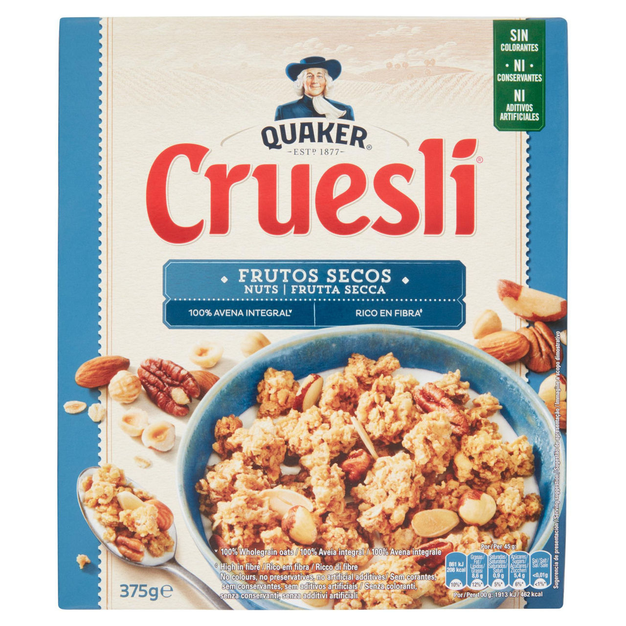 Granola con frutta secca a pezzi 375 gr