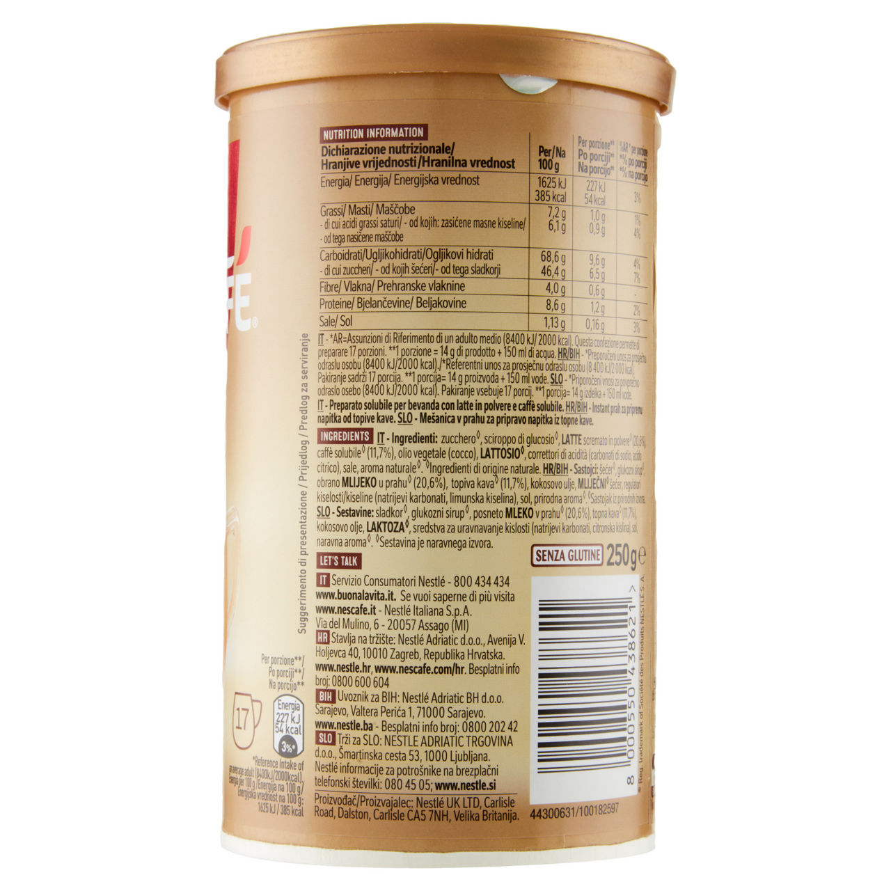 Preparato solubile per cappuccino solubile 250  gr - Immagine 31