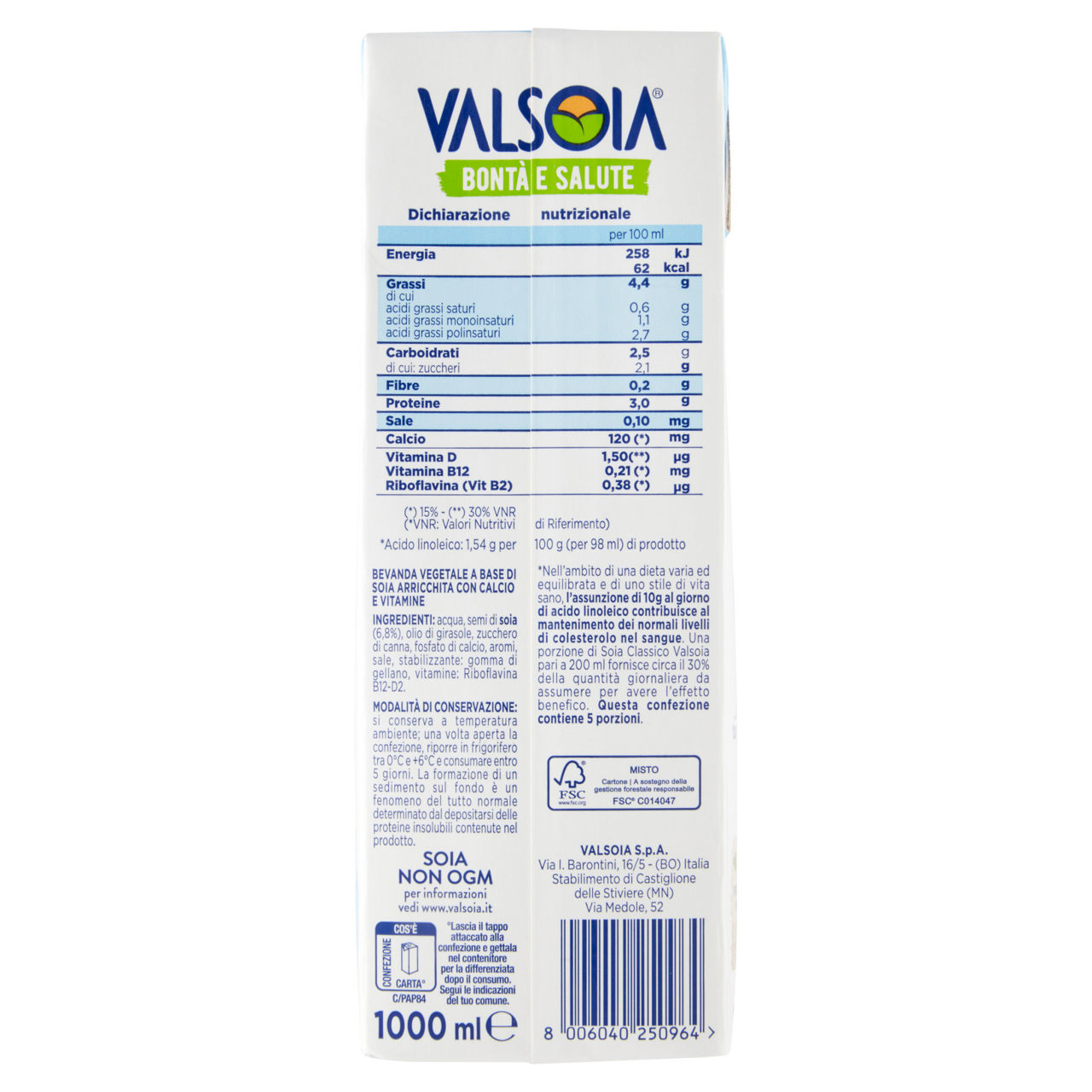 Bevanda di soia gusto Classico 1 lt - Immagine 11