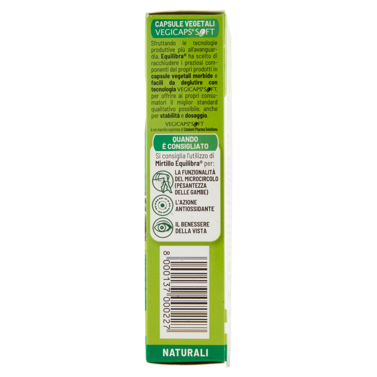 Integratore alimentare Vegicaps mirtillo 60 capsule - Immagine 11