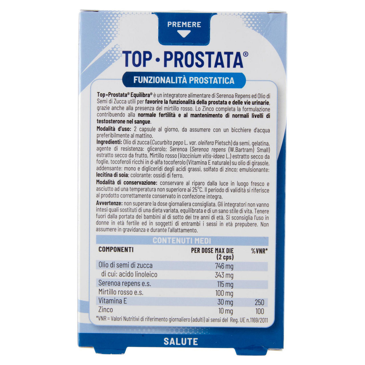 Integratore alimentare Top Prostata  40 capsule - Immagine 11