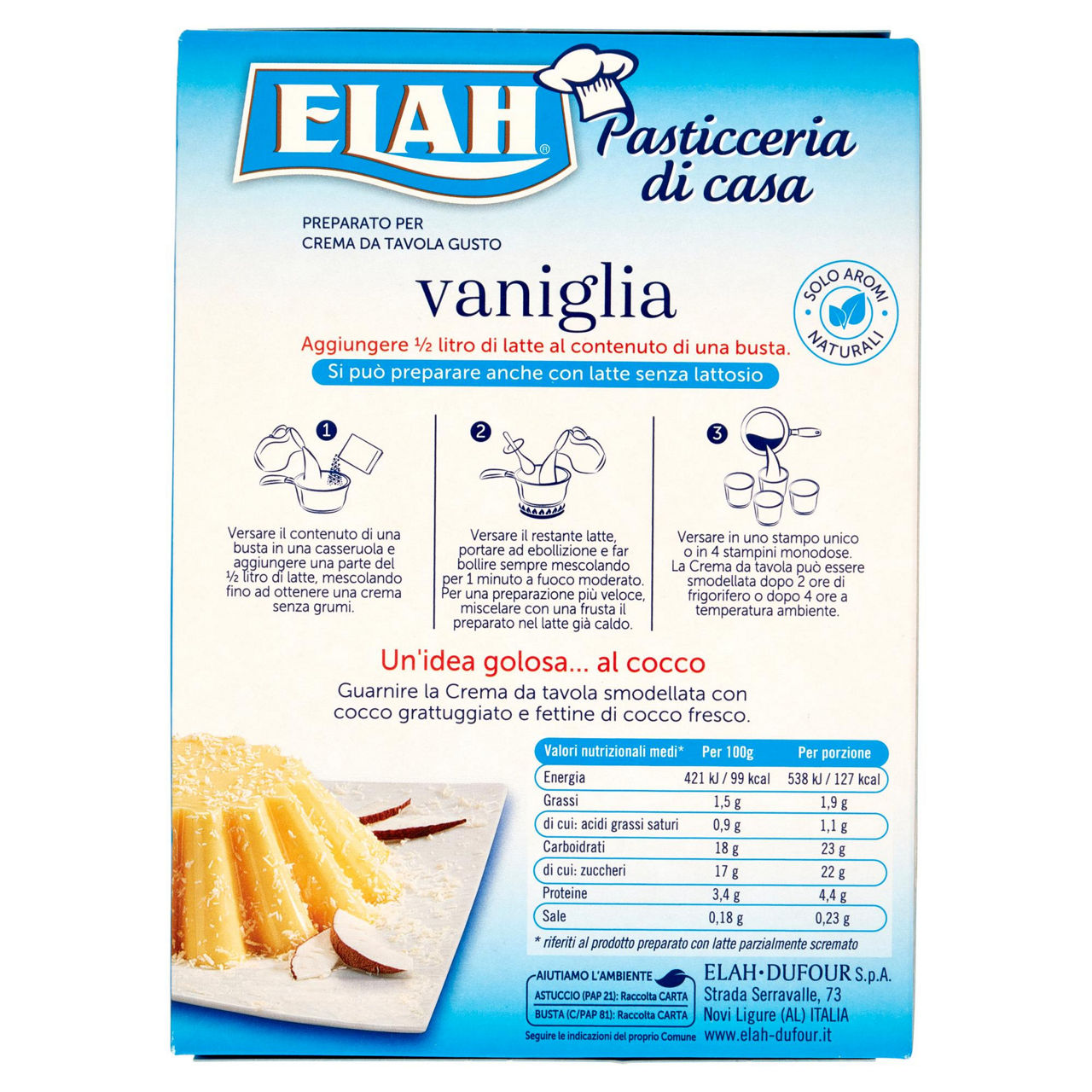 Preparato per crema da tavola alla vaniglia 2 pz x 70 gr - Immagine 41