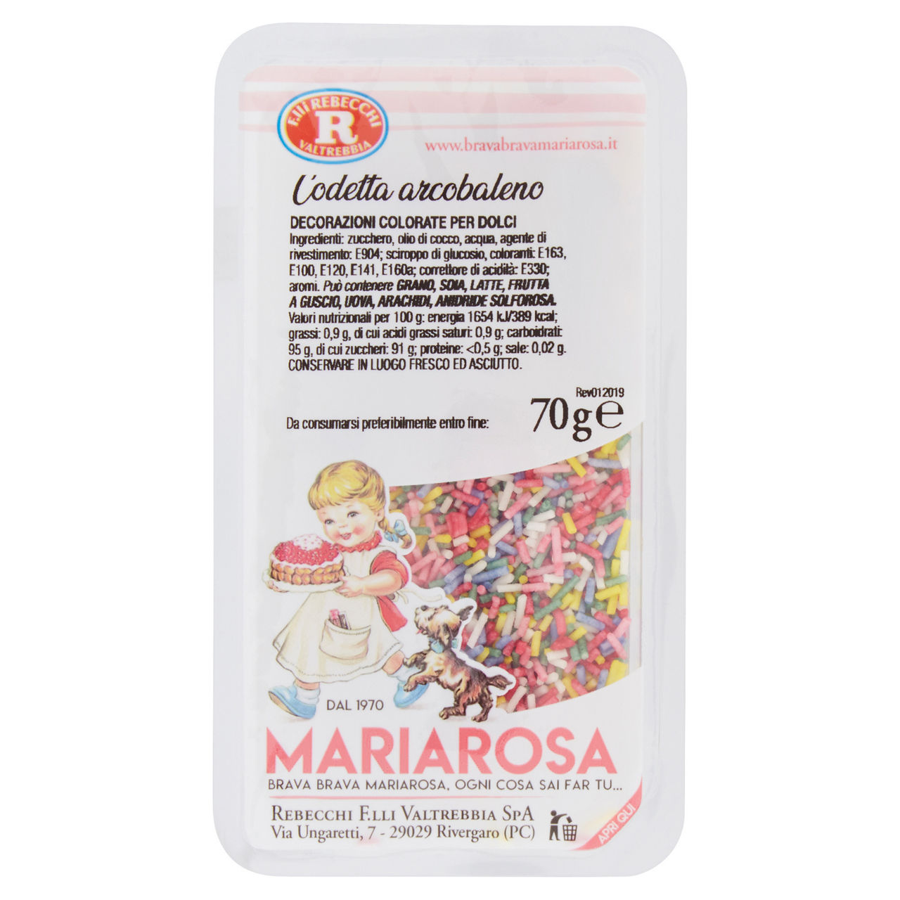 Codette arcobaleno 70 gr - Immagine 01