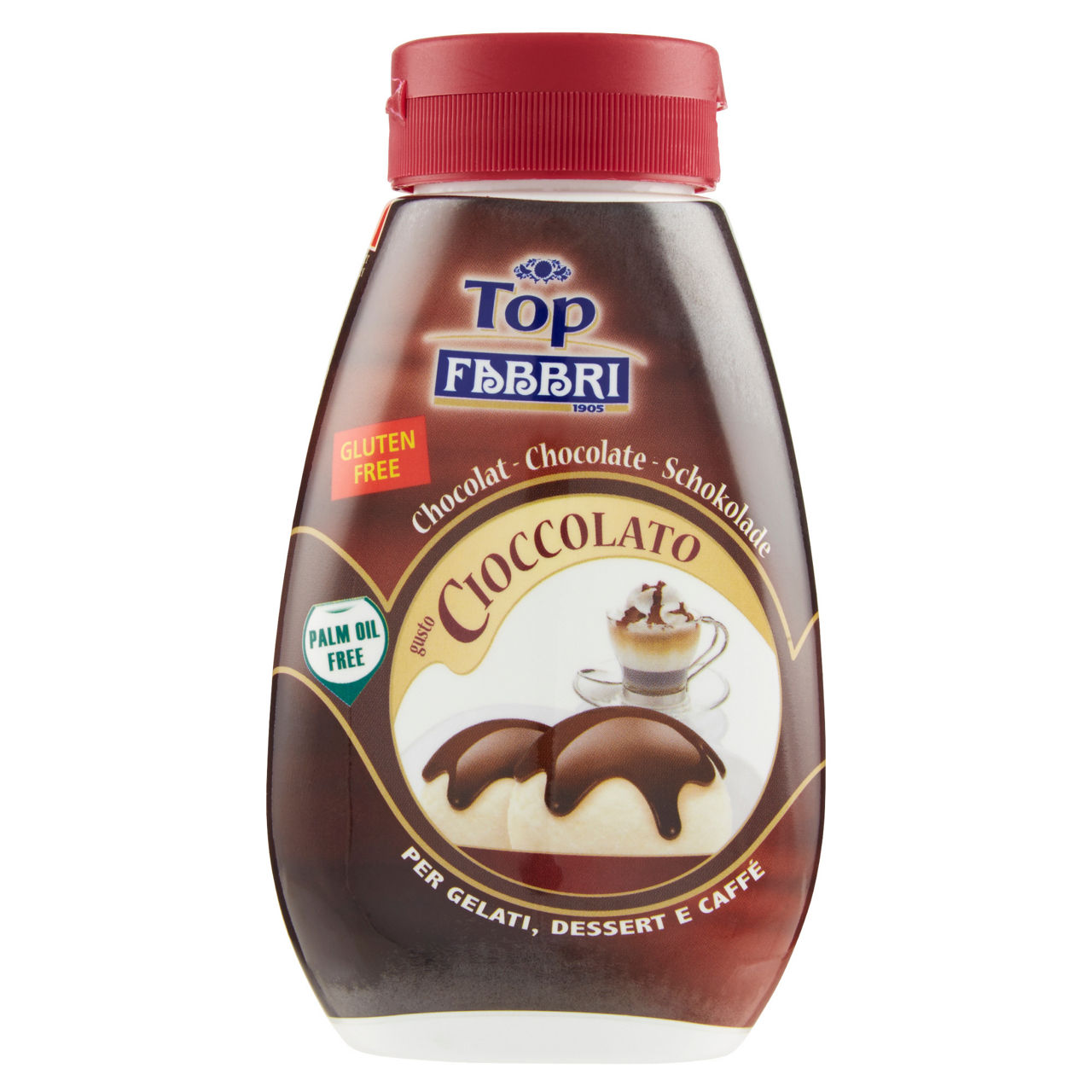 Guarnizione topping al cioccolato per gelati desserts e caffè 225 gr - Immagine 01