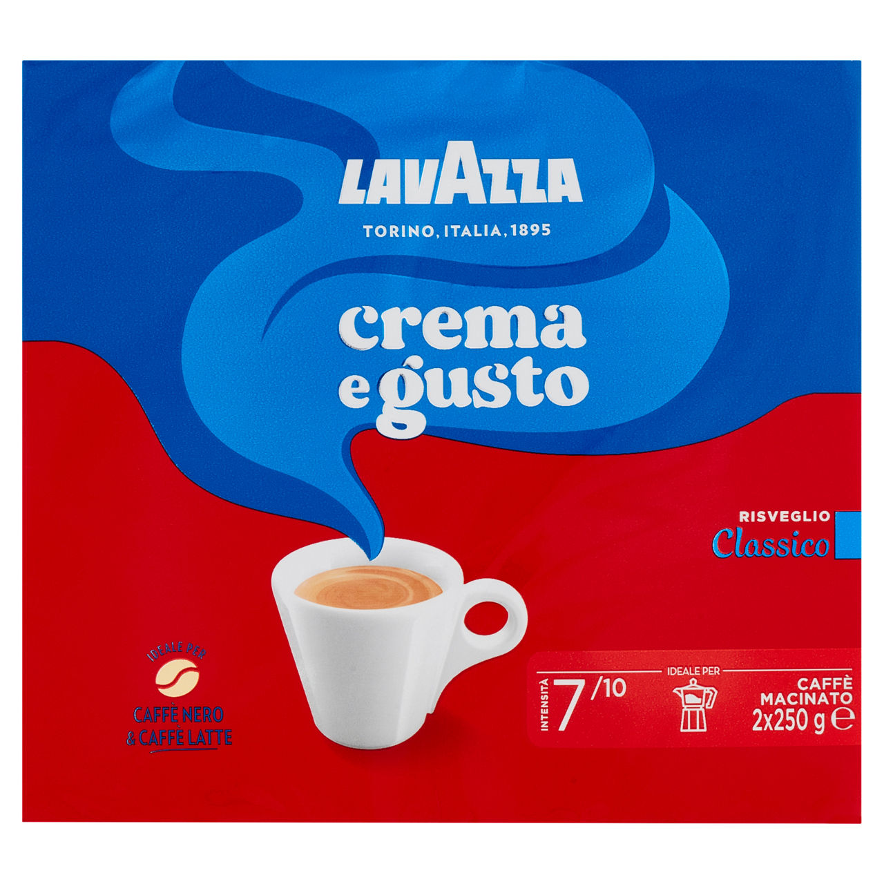 Caffè macinato Crema e Gusto classico 2 pz x 250 gr