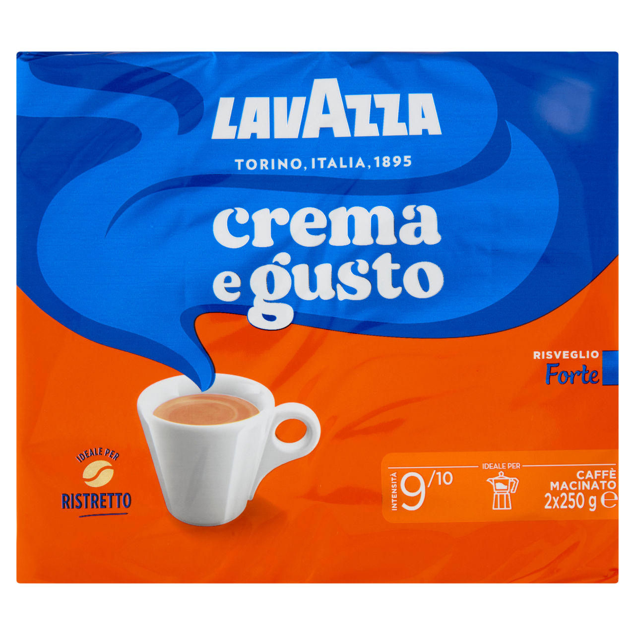 Caffè macinato Crema e Gusto forte 2 pz x 250 gr - Immagine 01