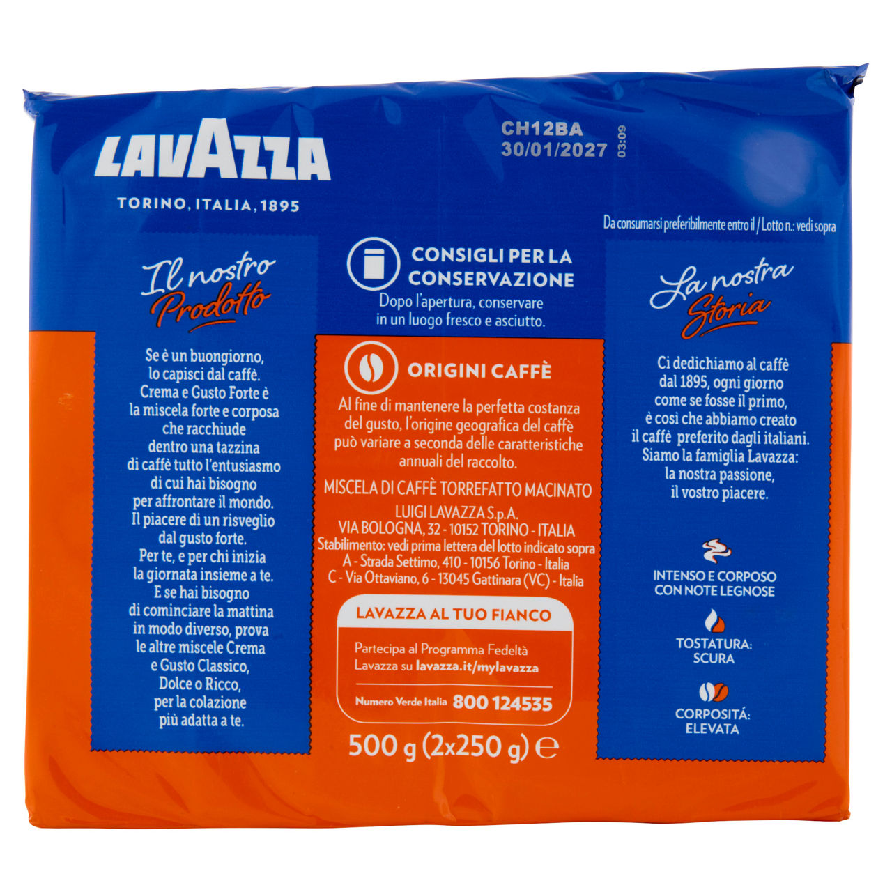 Caffè macinato Crema e Gusto forte 2 pz x 250 gr - Immagine 51