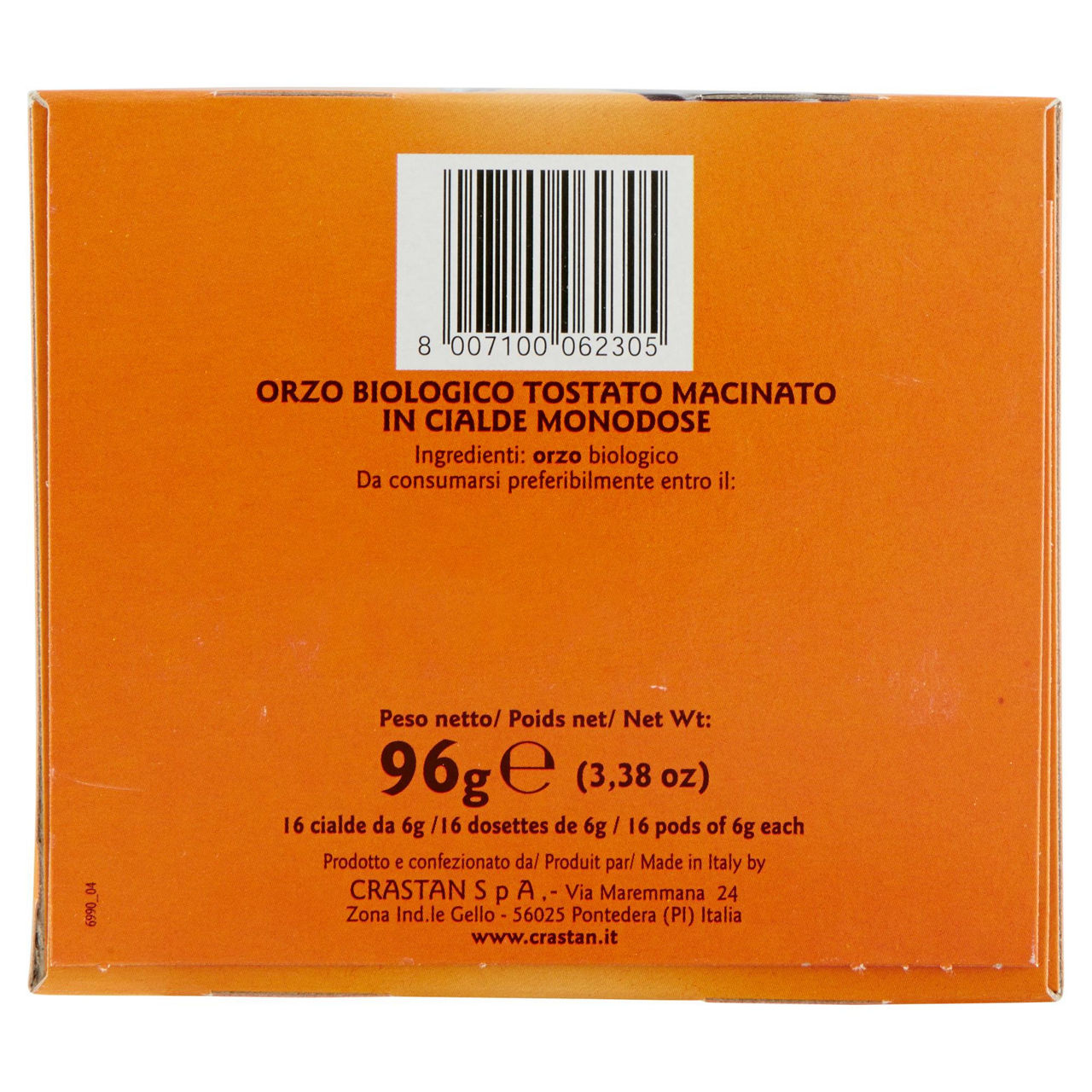 ORZO CRASTAN BIOLOGICO IN CIALDE SCATOLA GR.96 - Immagine 61