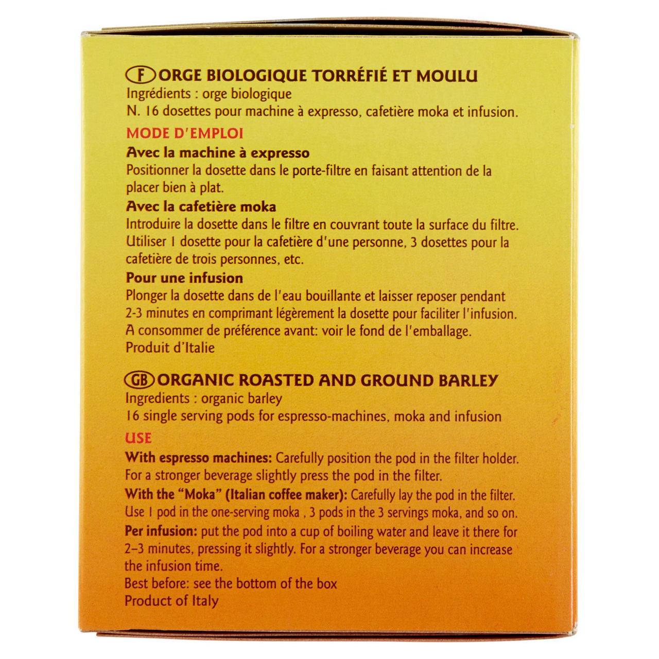 ORZO CRASTAN BIOLOGICO IN CIALDE SCATOLA GR.96 - Immagine 51