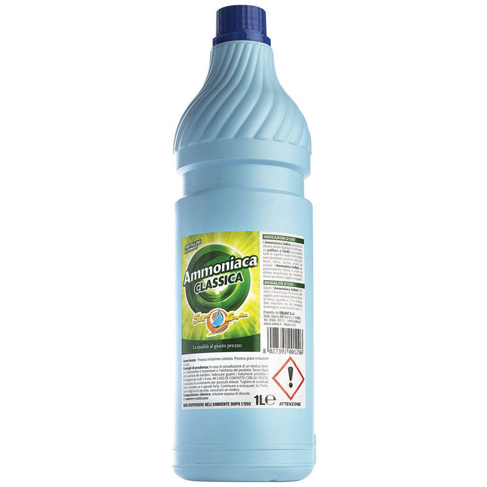 Ammoniaca in flacone 1 lt mmoniaca solbat flacone lt 1 - Immagine 01